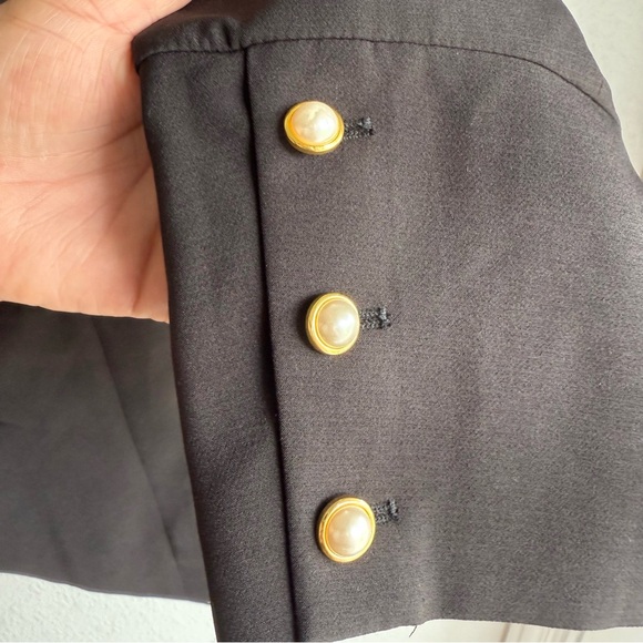 Eloquii Black Blazer with Gold Buttons - Picture 7 of 9